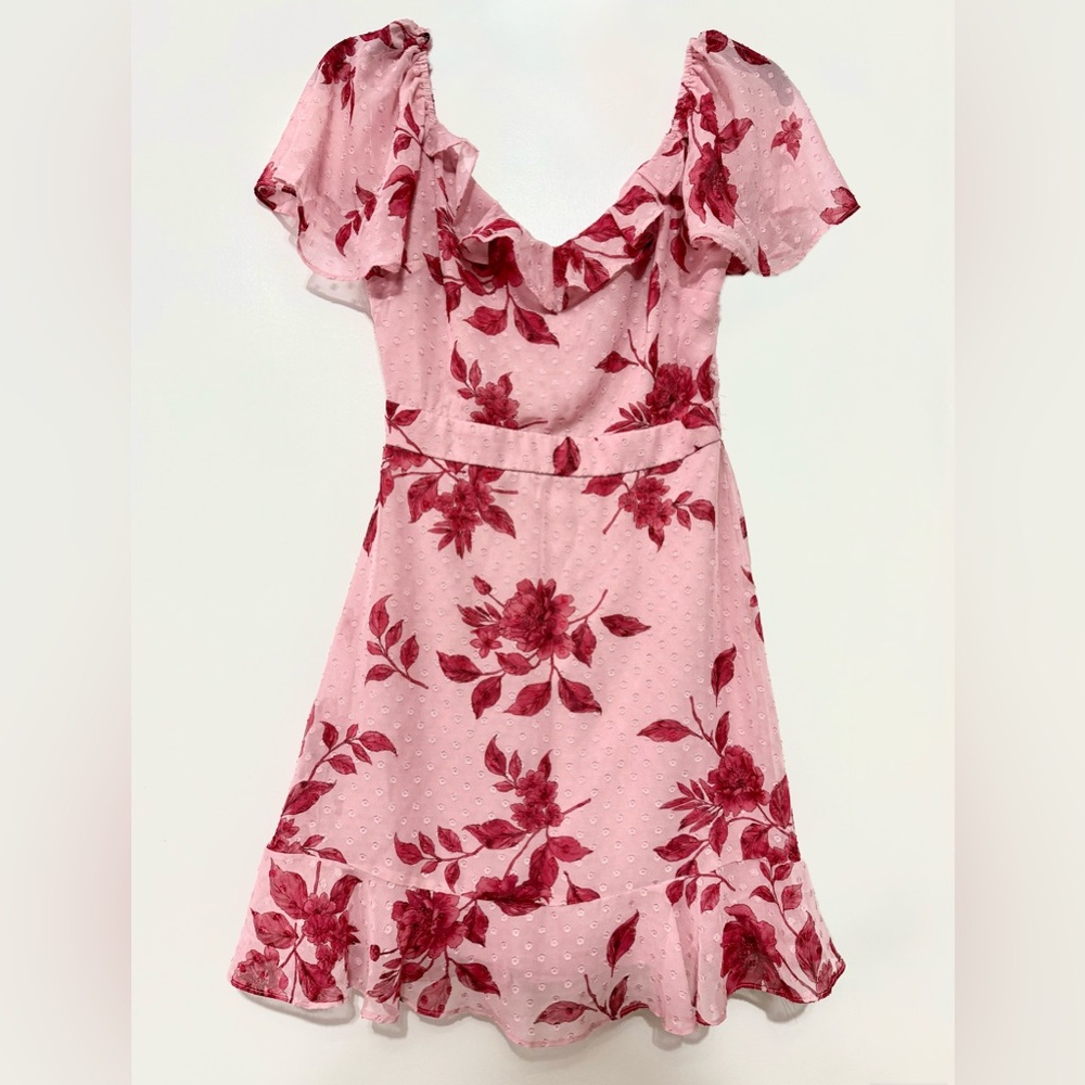 Romantic 💝 City Studio Pink Floral Mini Dress